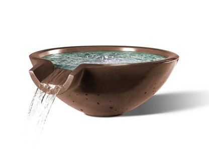 Camber Round Water Bowl 29" - Free Cover ✓ [Slick Rock Concrete]