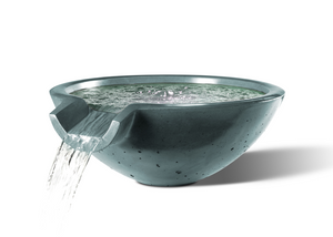 Camber Round Water Bowl 29" - Free Cover ✓ [Slick Rock Concrete]