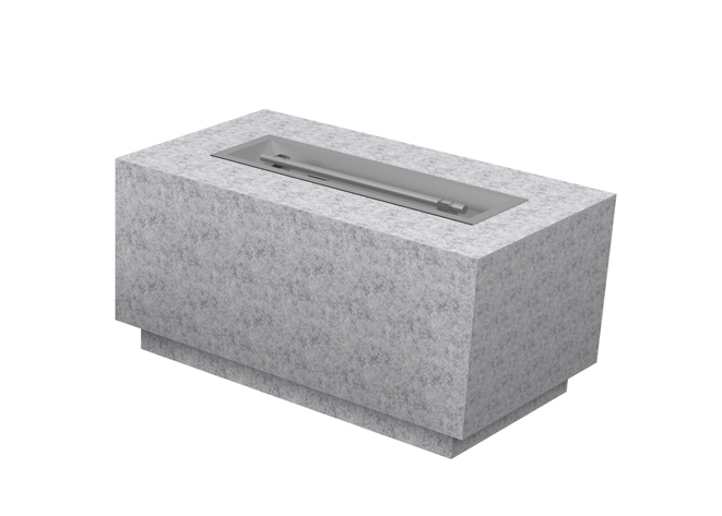 The Outdoor Plus 60" x 36" x 24" Ready-to-Finish Catalina Gas Fire Pit Kit + Free Cover  | Outdoor Heat Direct
