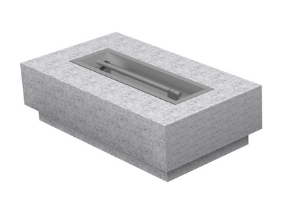 Coronado Gas Fire Pit Kit - Ready-to-Finish - 84" x 28" x 15" [The Outdoor Plus] | Outdoor Heat Direct