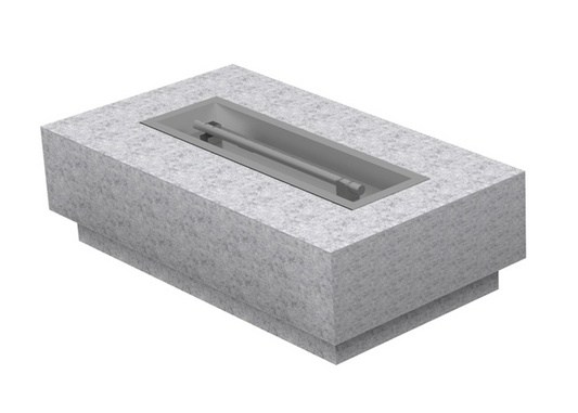 Coronado Gas Fire Pit Kit - Ready-to-Finish - 120" x 36" x 15" [The Outdoor Plus] | Outdoor Heat Direct