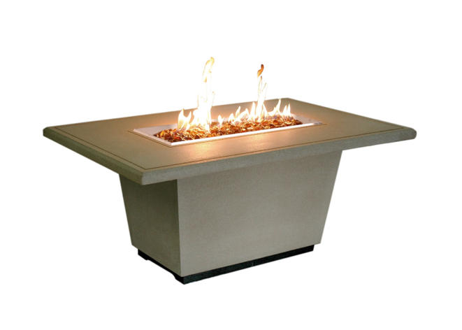 American Fyre Designs Cosmopolitan Rectangle Firetable + Free Cover | Outdoor Heat Direct