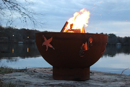 Fire Pit: Sea Creatures  -  Free Cover ✓ [Fire Pit Art] | Outdoor Heat Direct