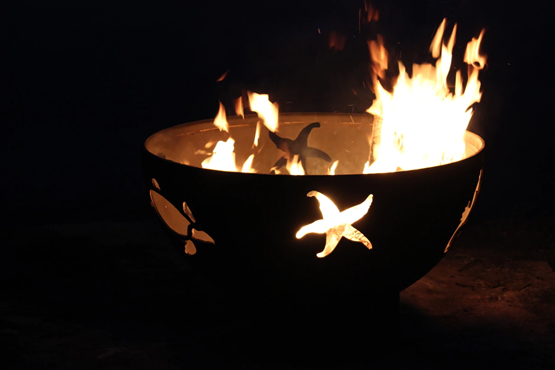 Fire Pit: Sea Creatures  -  Free Cover ✓ [Fire Pit Art] | Outdoor Heat Direct