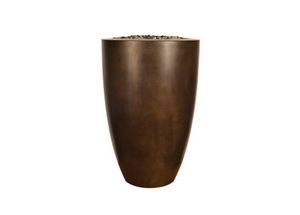 Legacy Round Tall Fire Vase with Electronic Ignition 24" x 36"  - Free Cover ✓ [Fire by Design]