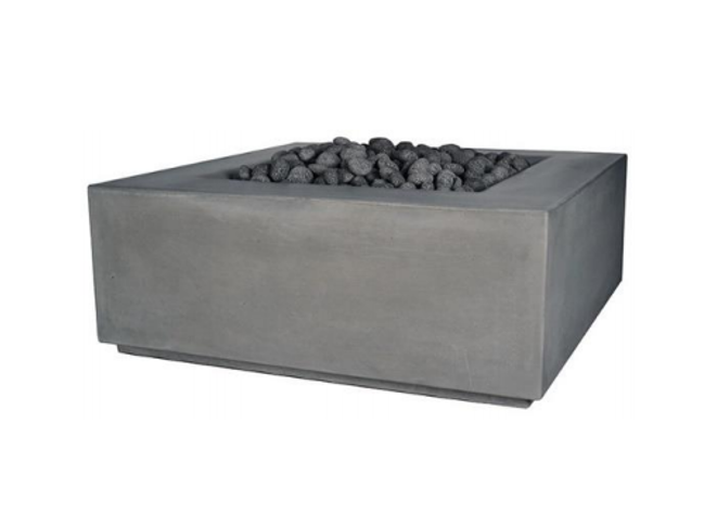 Aura Square Fire Pit with Electronic Ignition - Free Cover ✓ [Fire by Design]