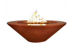 Geo Round "Essex" Fire Pit with Electronic Ignition - Free Cover ✓ [Fire by Design]