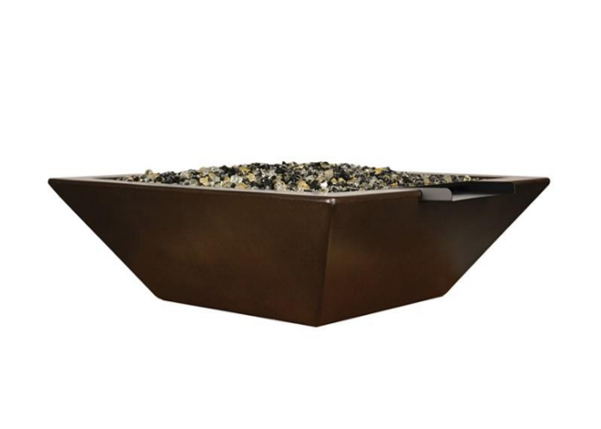 Fire by Design Geo Square Fire & Water Bowl / Electronic Ignition