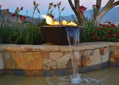 [Fire by Design] Legacy Round Fire & Water Bowl - Match Ignition - Free Cover ✓