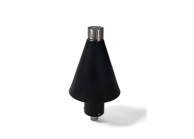 Fire by Design Black Cone Gas Tiki Torch / Manual Light + Free Cover  | Outdoor Heat Direct