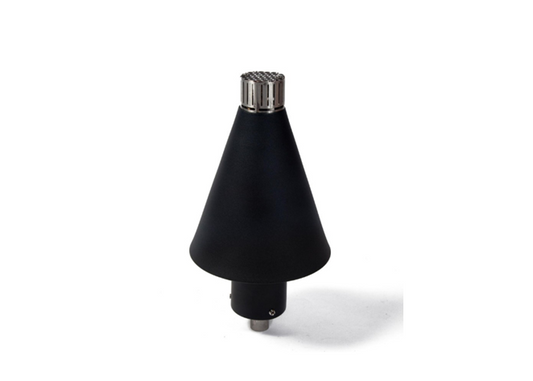 Fire by Design Black Cone Gas Tiki Torch / Manual Light + Free Cover  | Outdoor Heat Direct