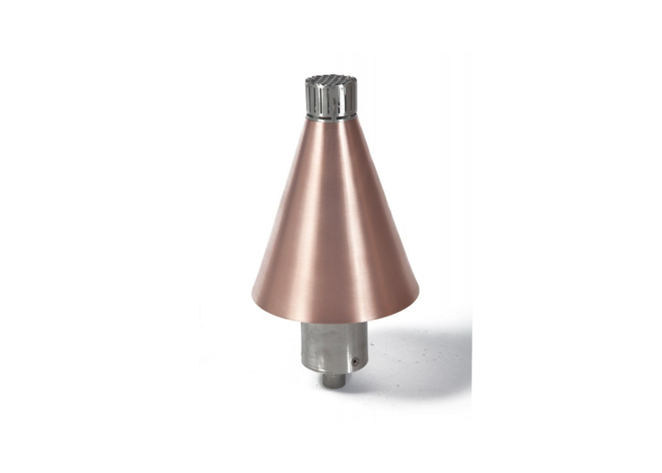 Copper Cone Automated Gas Tiki Torch - Free Cover ✓ [Fire by Design] | Outdoor Heat Direct