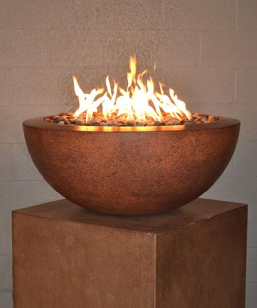 Legacy Round Fire Bowl with Electronic Ignition - Free Cover ✓ [Fire by Design] | Outdoor Heat Direct