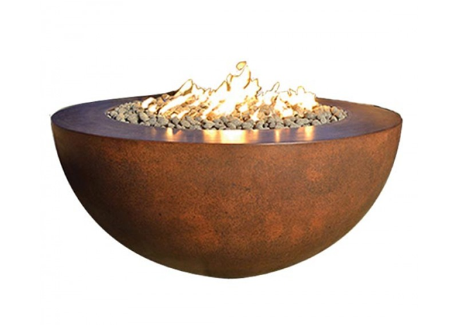 Legacy Round Fire Pit with Electronic Ignition - Free Cover ✓ [Fire by Design] | Outdoor Heat Direct