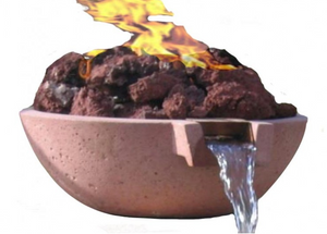 Fire by Design Scupper Wok Fire & Water Bowl / Electronic Ignition + Free Cover - The Fire Pit Collection