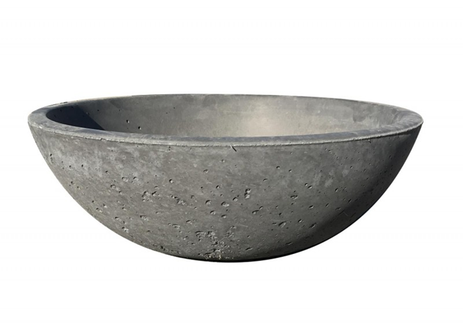 GFRC Wok Fire Bowl / Match Ignition - Free Cover ✓ [Fire by Design] | Outdoor Heat Direct