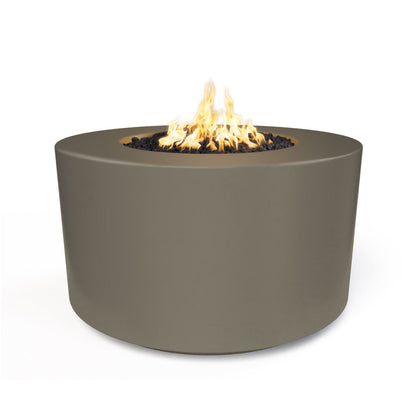 The Outdoor Plus 42" Florence Concrete Fire Pit - 24" Tall + Free Cover