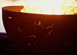 Fire Pit Art Funky Dog Fire Pit + Free Weather-Proof Fire Pit Cover - The Fire Pit Collection