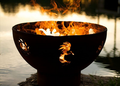 Fire Pit Art Kokopelli Fire Pit + Free Weather-Proof Fire Pit Cover - The Fire Pit Collection