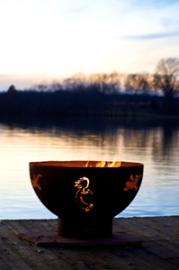 Fire Pit Art Kokopelli Fire Pit + Free Weather-Proof Fire Pit Cover - The Fire Pit Collection