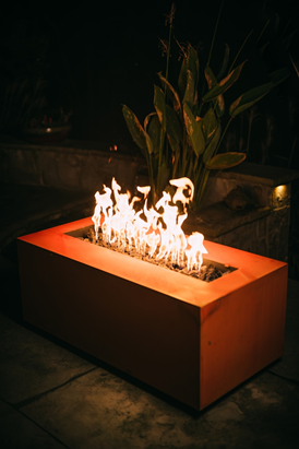 Linear Fire Table - Free Cover ✓ [Fire Pit Art] | Outdoor Heat Direct