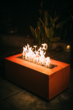Load image into Gallery viewer, Fire Pit Art Linear Fire Table + Free Weather-Proof Fire Pit Cover - The Fire Pit Collection