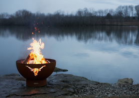 Fire Pit Art Long Horn Fire Pit + Free Weather-Proof Fire Pit Cover - The Fire Pit Collection