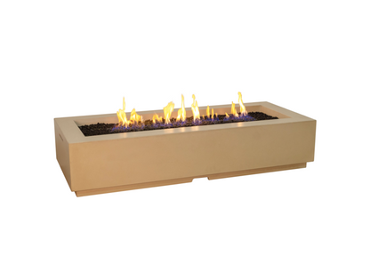 Louvre Long Rectangle Fire Pit + Free Cover - American Fyre Designs | Outdoor Heat Direct
