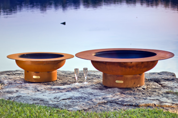 Magnum Fire Pit with Lid  - Free Cover ✓ [Fire Pit Art]  | Outdoor Heat Direct
