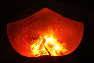 Fire Pit Art Manta Ray Fire Pit + Free Weather-Proof Fire Pit Cover - The Fire Pit Collection