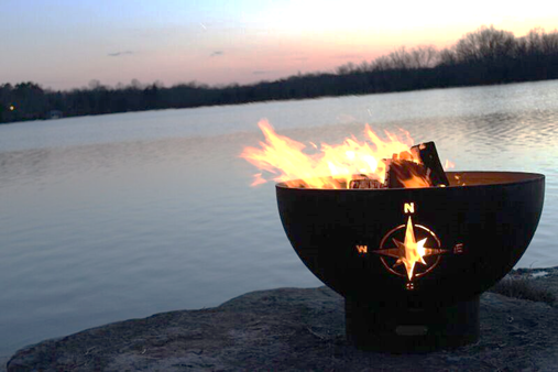 Navigator Fire Pit - Free Cover ✓ [Fire Pit Art] | Outdoor Heat Direct