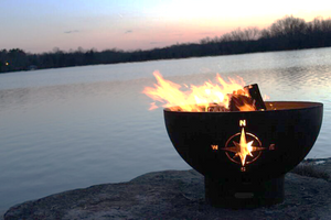 Fire Pit Art Navigator Fire Pit + Free Weather-Proof Fire Pit Cover - The Fire Pit Collection