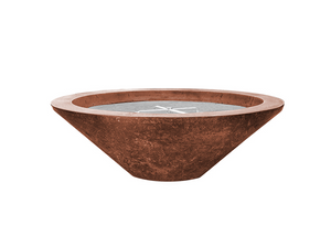 Prism Hardscapes 31" Embarcadero Pedestal Fire Bowl + Free Cover - The Fire Pit Collection