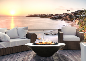 Prism Hardscapes 48" Embarcadero Fire Table + Free Cover - The Fire Pit Collection