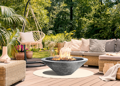 Prism Hardscapes 48" Embarcadero Fire Table + Free Cover - The Fire Pit Collection