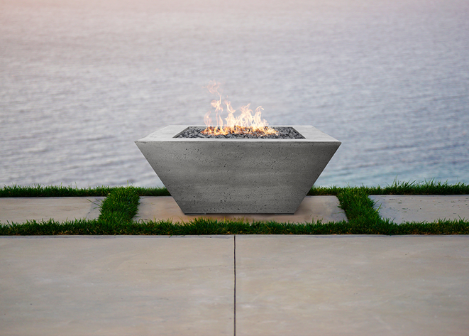 Prism Hardscapes Lombard Fire Table + Free Cover - The Fire Pit Collection