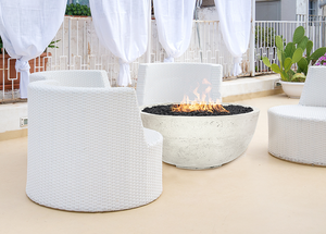 Fire Bowl  39" Moderno 1 - Free Cover ✓ [Prism Hardscapes]