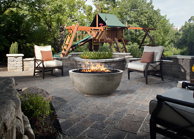 Fire Bowl  39" Moderno 1 - Free Cover ✓ [Prism Hardscapes] | Outdoor Heat Direct