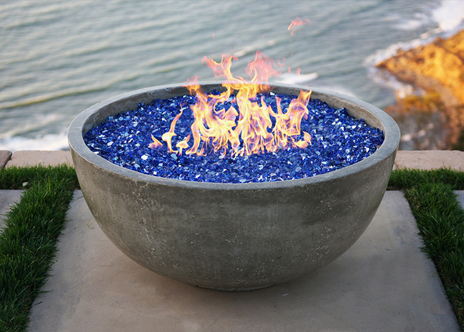 Fire Bowl  39" Moderno 1 - Free Cover ✓ [Prism Hardscapes] | Outdoor Heat Direct