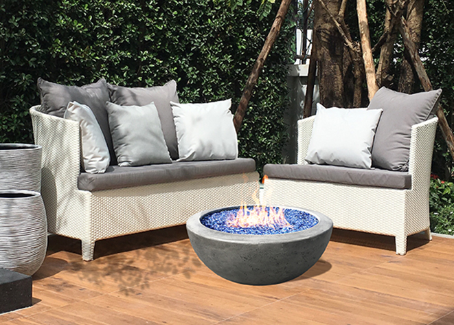 Fire Bowl 29" Moderno 2 - Free Cover ✓ [Prism Hardscapes]