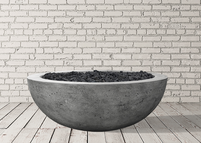 Fire Bowl 48 " Moderno 4 - Free Cover ✓ [Prism Hardscapes]