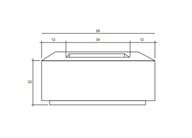 Porto 58 Propane Fire Table Specifications