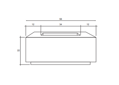 Fire Table Porto 58 Propane- Free Cover ✓ [Prism Hardscapes]