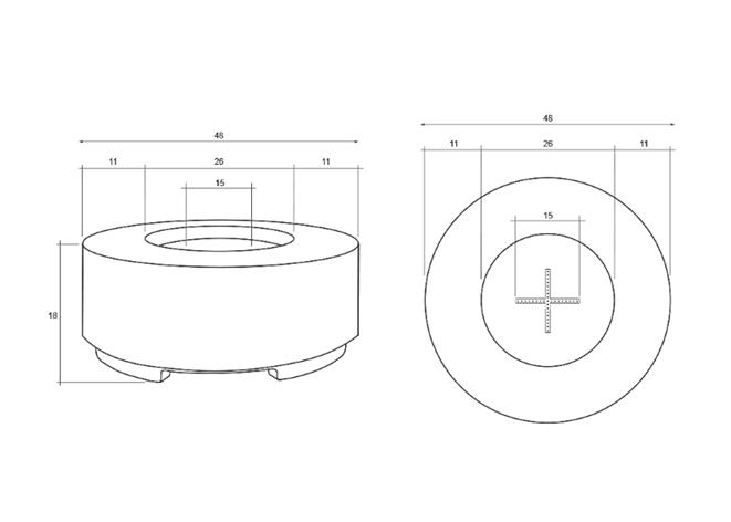 Rotondo Fire Table 48