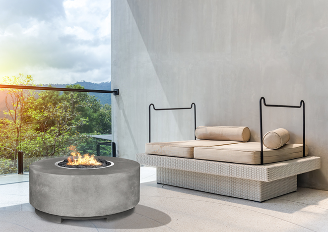 Fire Table Rotondo - Free Cover ✓ [Prism Hardscapes] | Outdoor Heat Direct