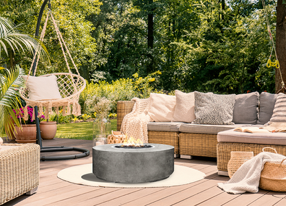 Fire Table Rotondo - Free Cover ✓ [Prism Hardscapes] | Outdoor Heat Direct