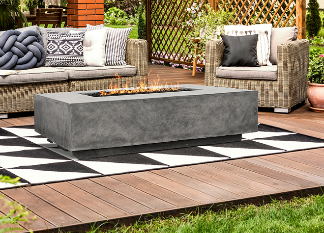 Fire Table Tavola 1 - Free Cover ✓ [Prism Hardscapes] | Outdoor Heat Direct