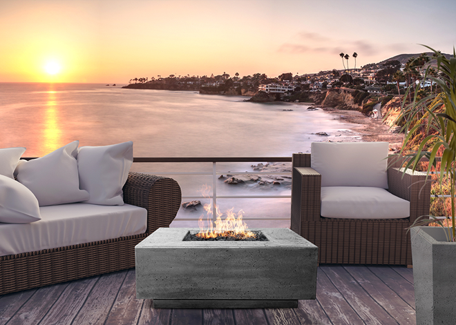 Fire Table Tavola 3 - Free Cover ✓ [Prism Hardscapes] | Outdoor Heat Direct