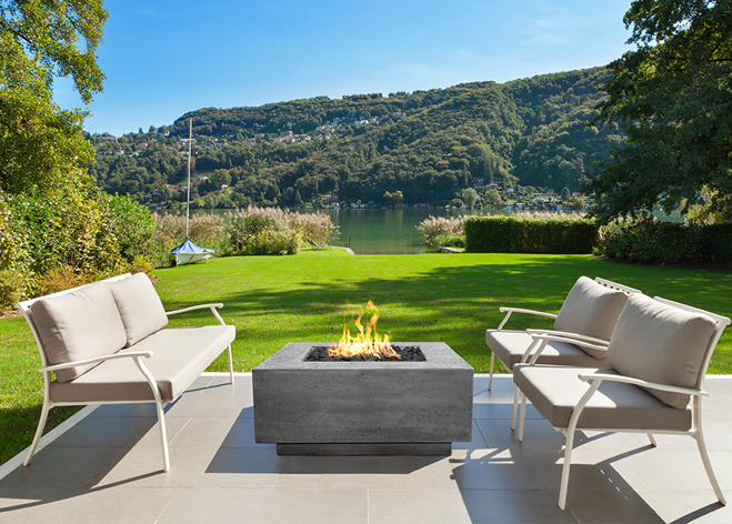 Fire Table Tavola 42 - Free Cover ✓ [Prism Hardscapes] | Outdoor Heat Direct