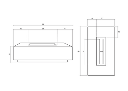 Fire Table Tavola 4 - Free Cover ✓ [Prism Hardscapes]